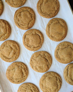 Mini Candied Ginger Molasses Cookies (Dozen)