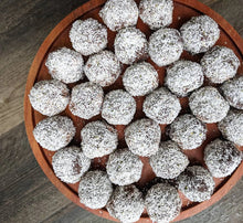 Load image into Gallery viewer, Cocoa-Coconut Superfood Truffles- (4 pack) (dairy free, gluten free)