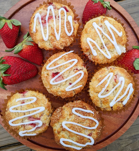 Strawberry Buttermilk Muffins (4 Pack)